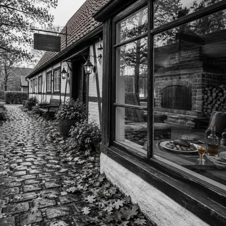 Kroen om efteråret: pejsestue, vildtret og en snaps mod mørket